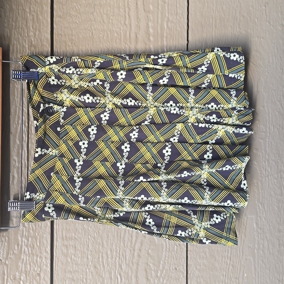 UO Urban Outfitters Womens Emerson Print Pleated Mini Skirt Size XS Wrap - Picture 5 of 11